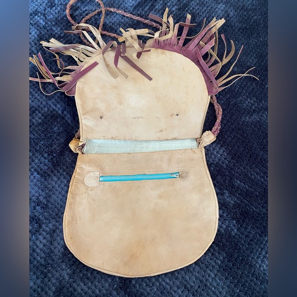 Vintage one of a kind! Ethiopian handmade  leather purse. - Picture 5 of 6